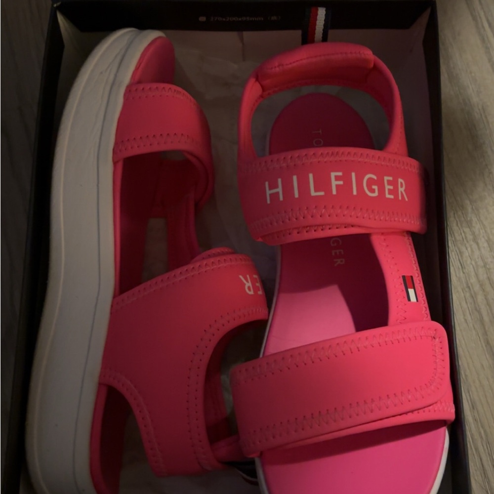 Tommy Hilfiger Pink Chunky Sandals
